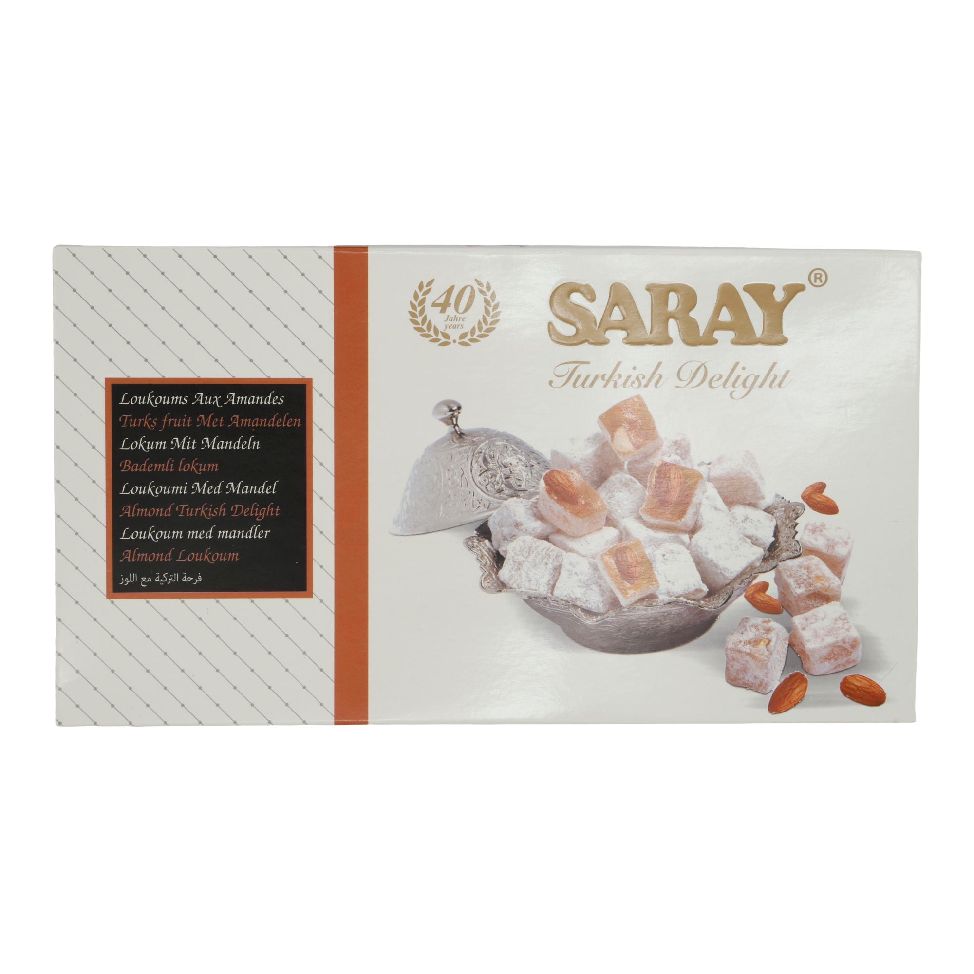 Turkish Delight Saray | Lokum | Mit Mandeln | 400 g SARAY